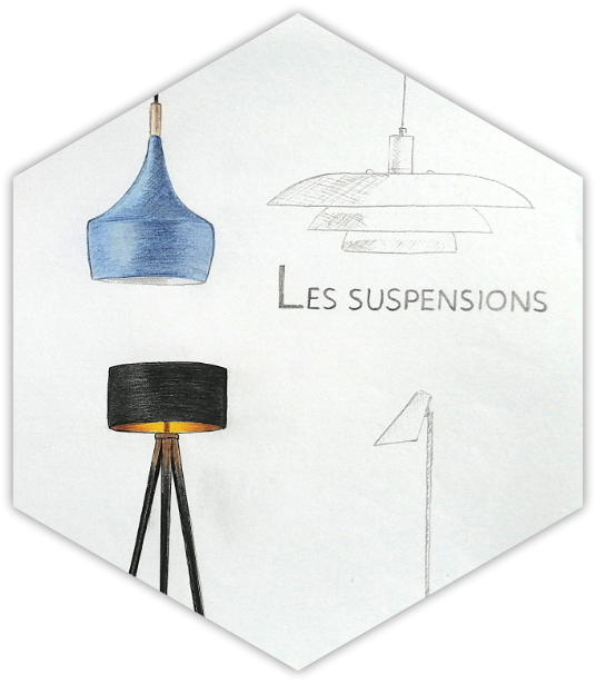 lampes couleurs hexa ombres
