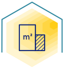 picto emvi de m² en plus tab
