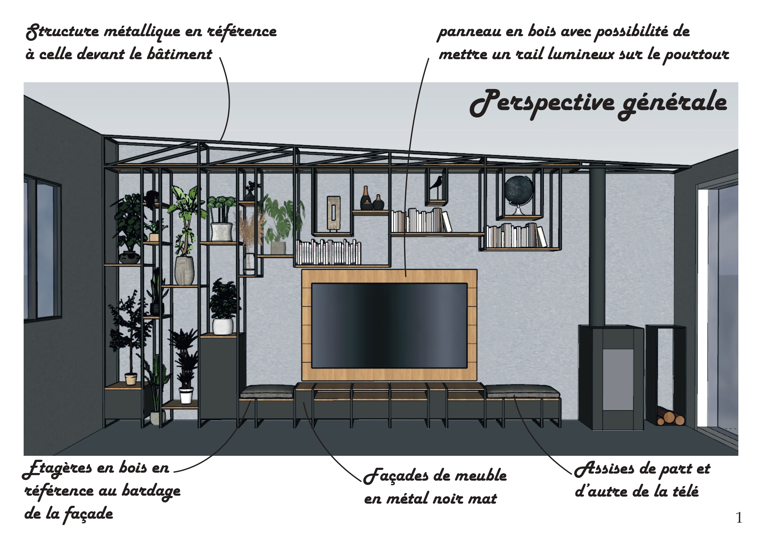 Projet Le meuble TV dossier mobilier mur télé page 0002